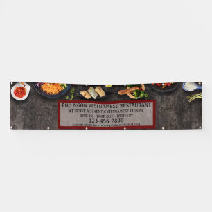 Customize Vietnamese Restaurant Large Wall Banner