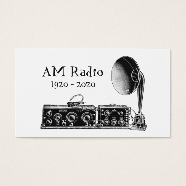 Customize Vintage AM Radio Receiver (Front)