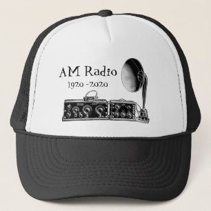 Customize Vintage AM Radio Receiver Trucker Hat