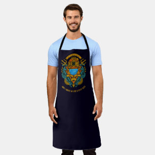 Customize Vintage Deep Sea And Scuba Diver Graphic Apron