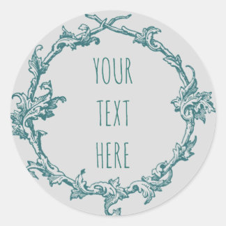 Customize Vintage Style Frame Sticker