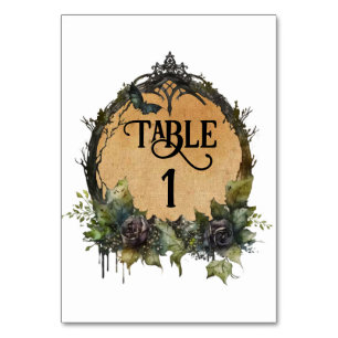 Customize Vintage watercolor   Table Number