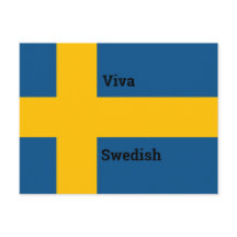 Customize Viva Swedish Flag Design