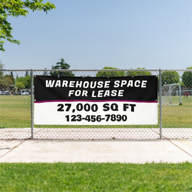 Customize Warehouse Space For Lease Business Banner (Insitu)