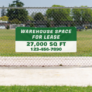 Customize Warehouse Space For Lease Business Banner