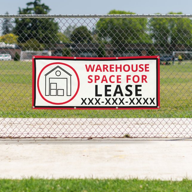 Customize Warehouse Space For Lease Fence Banner (Insitu)