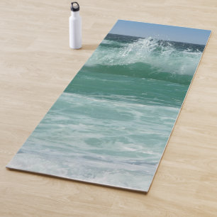 Customize Waves Beach Seaside Sea Fitness Template Yoga Mat