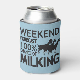 CUSTOMIZE Weekend Forecast Three Dairy Goats Can Cooler