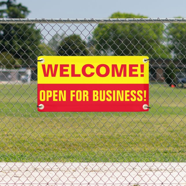 Customize Welcome Open For Business Banner (Insitu)