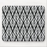 Customize White Leaf Pattern Mouse Pad<br><div class="desc">Customize White Leaf Pattern. Change the background colour.</div>