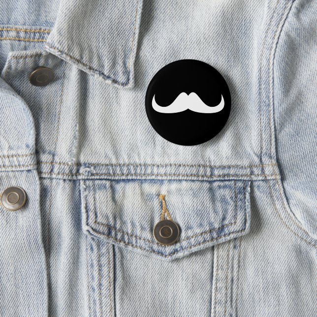 Customize white moustache black button (In Situ)