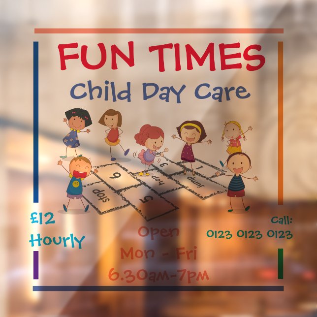 Customize Window Cling - Child Day Care  (Sheet 2)