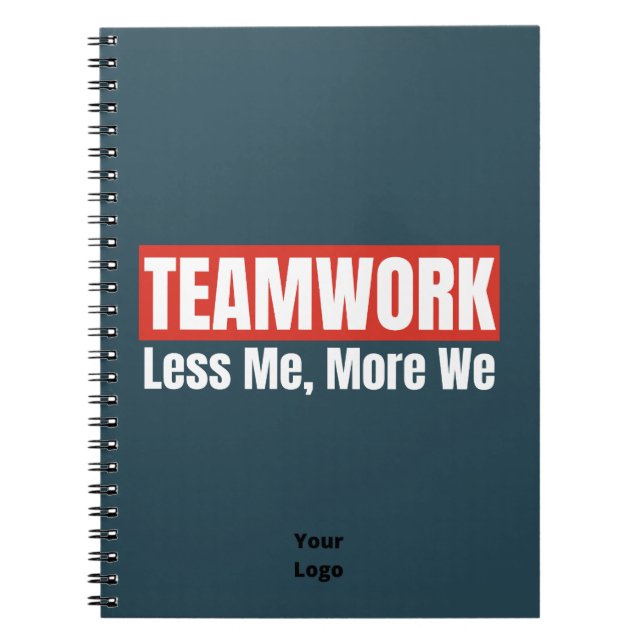 Customize with Logo Teamwork Office Business Notebook (Front)