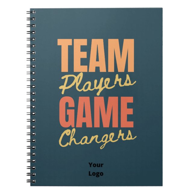 Customize with Logo Teamwork Office Business Notebook (Front)
