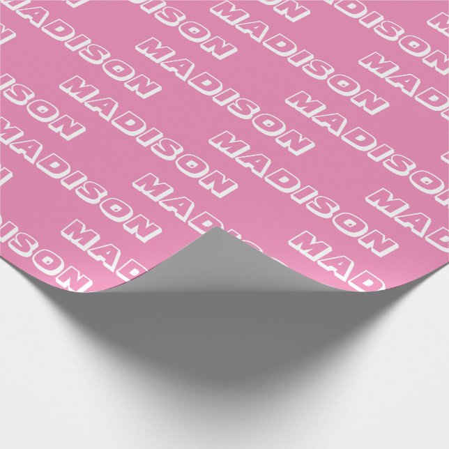 Customize with Name, Text, Birthday Gift Wrapping Paper (Corner)