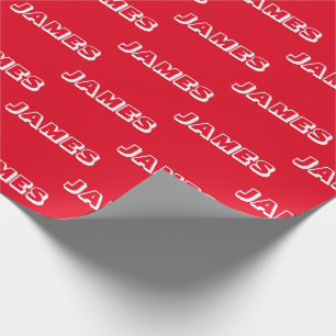 Customize with Name, Text, Birthday Gift Wrapping Paper