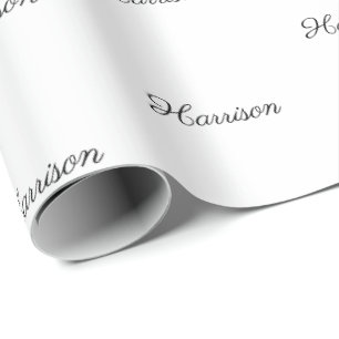 Customize with Name, Text, Birthday Gift Wrapping Paper