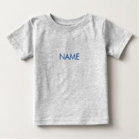 Customize with name, text minimalist blue letters
