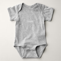 Customize with name, text minimalist grey white