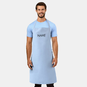 Customize with name, text minimalist steel blue apron