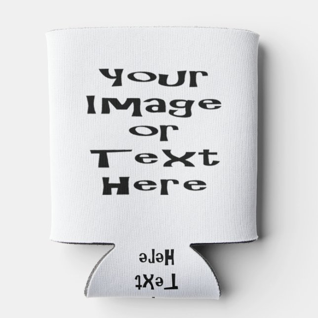 Customize with personalized pictures and text can cooler (Back)