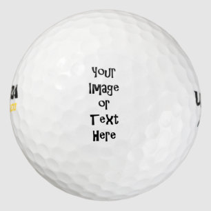 Customize with personalized pictures and text golf balls