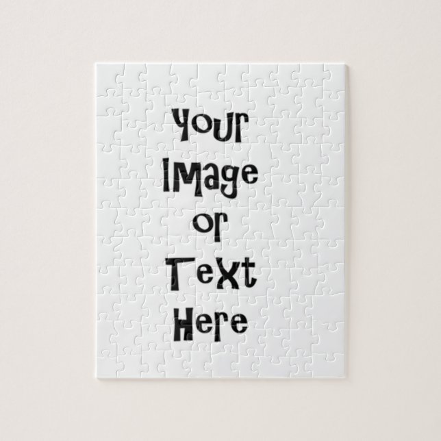 Customize with personalized pictures and text jigsaw puzzle (Vertical)