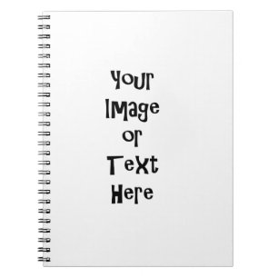 Customize with personalized pictures and text notebook