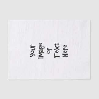 Customize with personalized pictures and text tissue paper