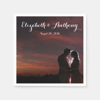 Customize with Photo Wedding Napkin
