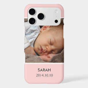 Customize with Your Girl Baby Photo - Pink Stylish