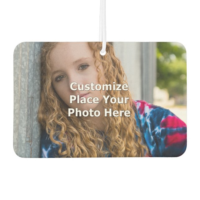 Customize With Your Photo Air Freshener (Front)