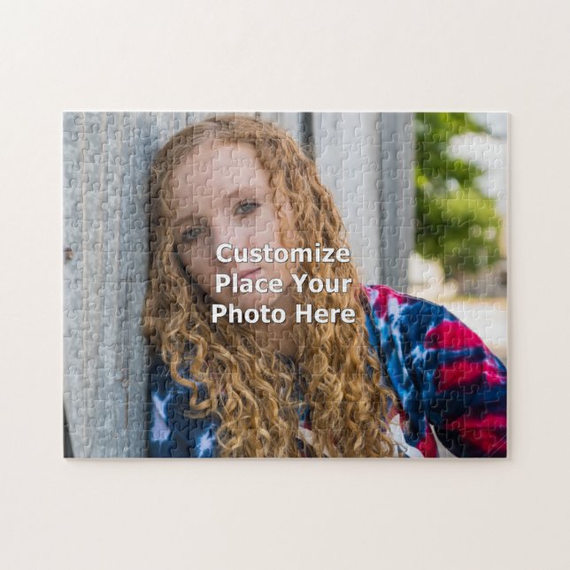 Customize With Your Photo Jigsaw Puzzle (Horizontal)