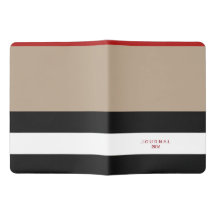 Customize With Your Text Taupe/BW Large Journal