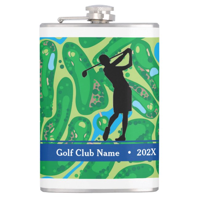 Customize Women's "Birdie Juice" Bottle Hip Flask (Front)