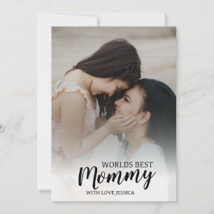 Customize Worlds Best Mommy Photo Invitation