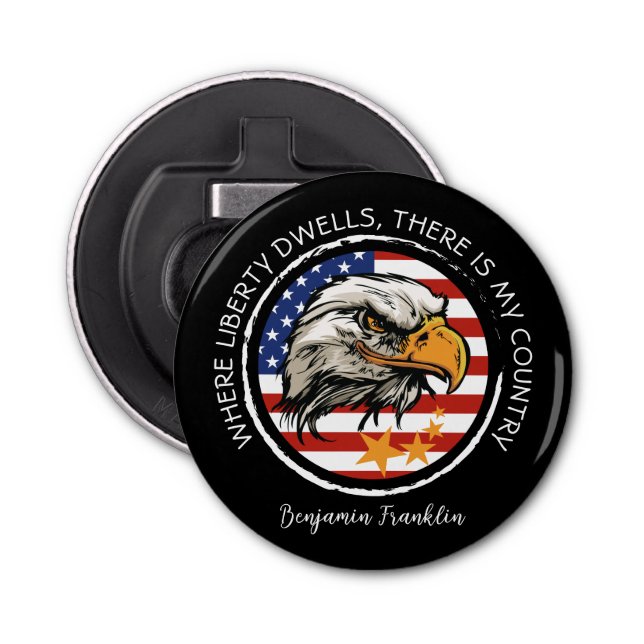 Customize your American Eagle design Bottle Opener (Front)