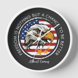 Customize your American Eagle design Clock