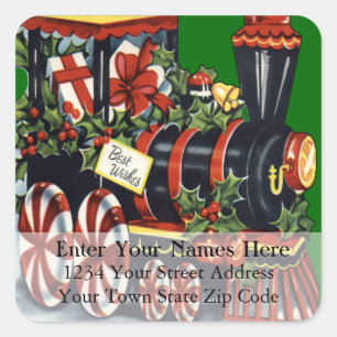 Customize Your Background Christmas Address Label