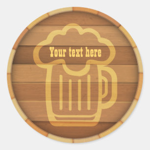 Customize Your Beer Classic Round Sticker