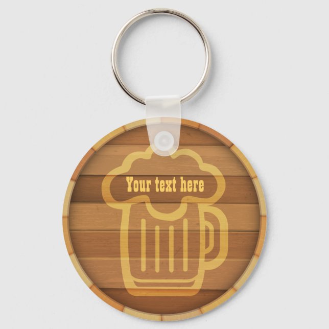 Customize your Beer Keg Keychain (Front)