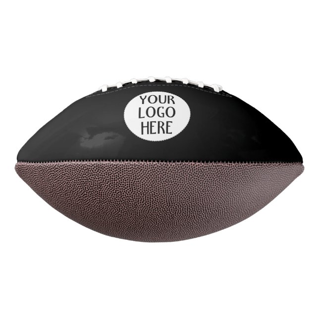 Customize Your Black White company logo Football (Rotated 270)