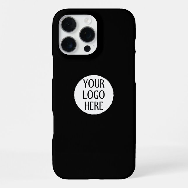 Customize Your Black White company logo iPhone Case (Back)