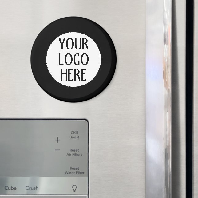 Customize Your Black White company logo Magnet (In Situ (Fridge))