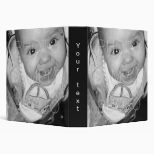 Customize Your Black White photo Binder