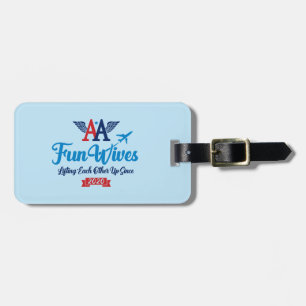 Customize Your BlueLuggage Tag AA Fun Wives Logo
