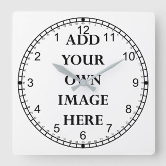 customize your crazy reverse square wall clock