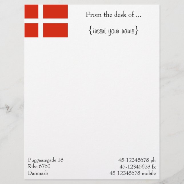 Customize Your Dannebrog! (Front)