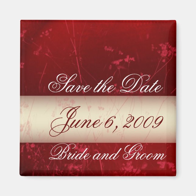 Customize your date Save the Date Magnet (Front)