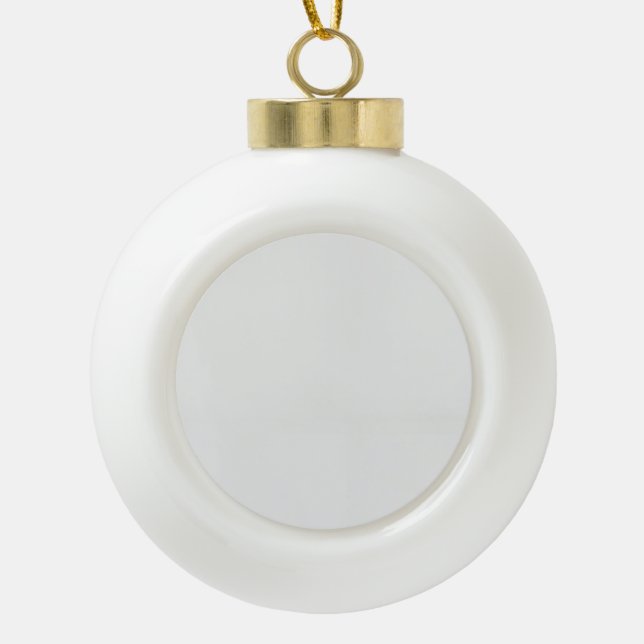 Customize Your Digital Creations with Drag & Drop Ceramic Ball Christmas Ornament (Front)